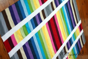 Rainbow Strip & Flip Quilt Top