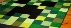 Minecraft Creeper Quilt Completed